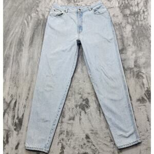 Vintage Zena Jeans Women 8 Blue High Rise Tapered Baggy Light Wash Grunge Skater